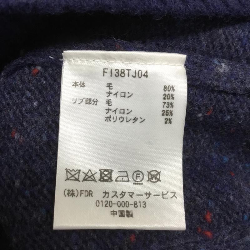 古着 USED ニット、セーター 長袖 FI38TJ04 ネップセーター FIDRA タグ付き L ワンポイント 紺 / ネイビー /  メンズ USED 古着 中古 10136510