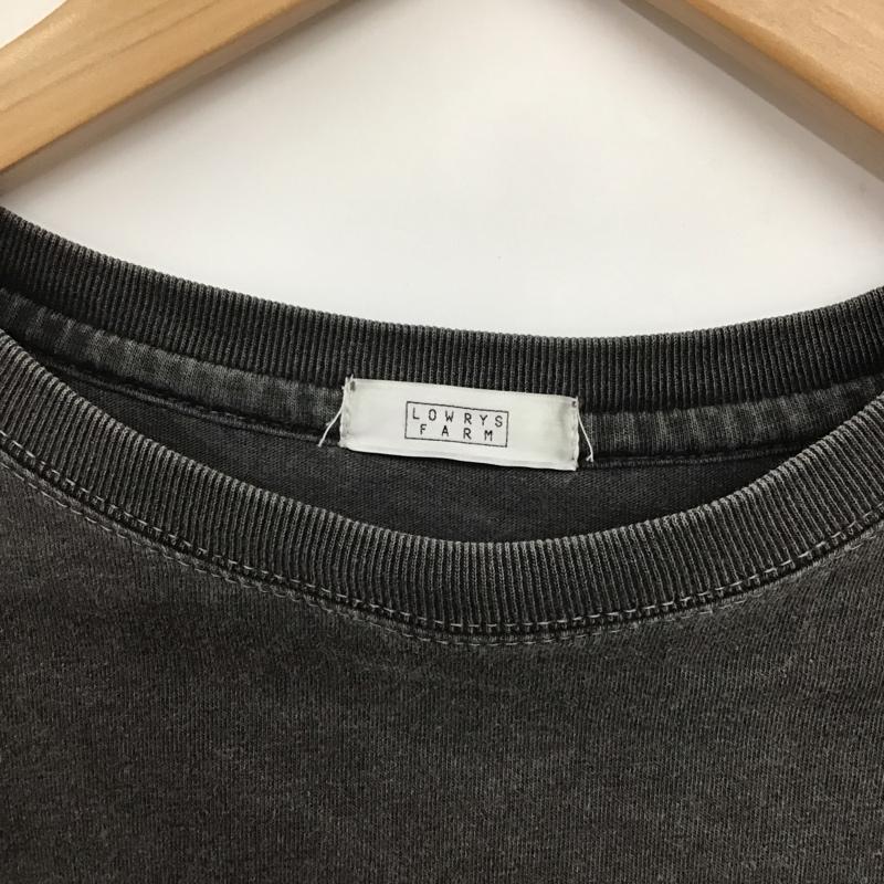 ローリーズファーム LOWRYS FARM Tシャツ 半袖 FREE 無地 チャコールグレー / チャコールグレー /  レディース USED 古着 中古 10136519
