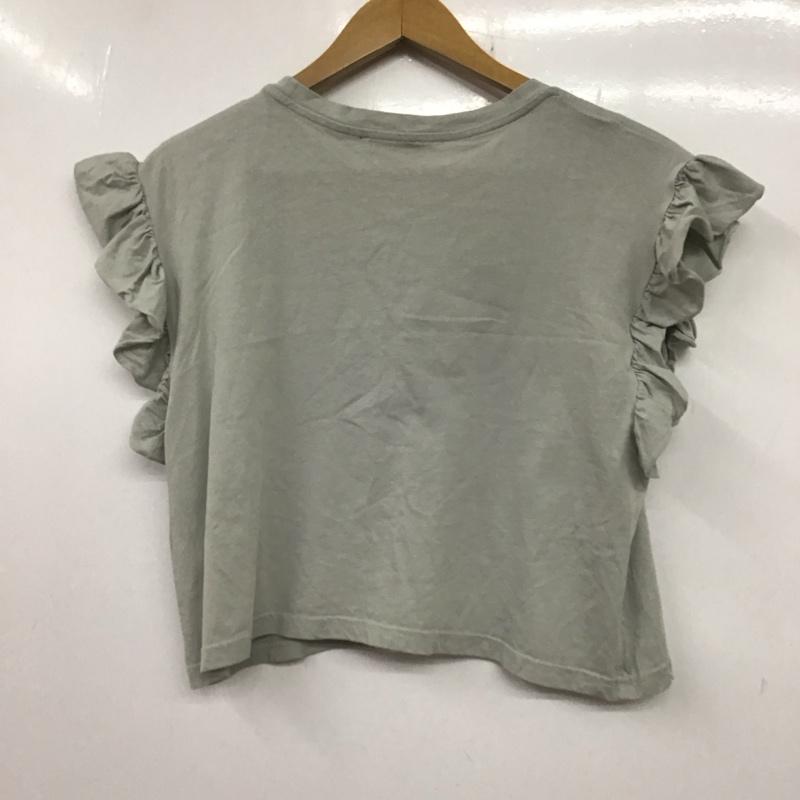 ザラ ZARA カットソー 半袖 S 無地 灰 / グレー /  レディース USED 古着 中古 10136520