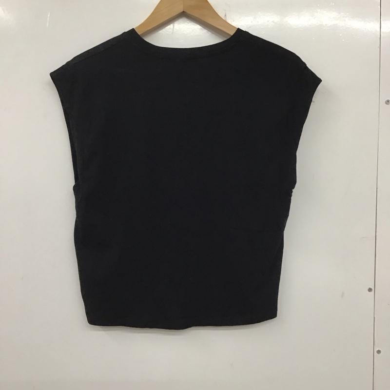 ザラ ZARA カットソー 半袖 S 無地 黒 / ブラック /  レディース USED 古着 中古 10136521