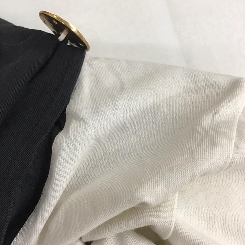 ザラ ZARA カットソー 半袖 S 無地 白 / ホワイト / X 黒 / ブラック /  レディース USED 古着 中古 10136525