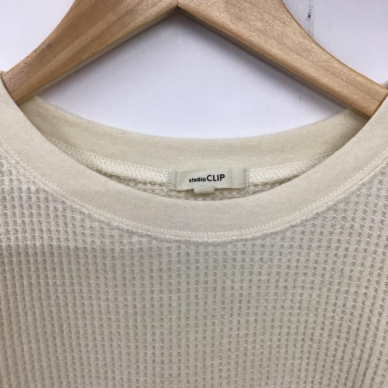 スタディオクリップ studio CLIP Tシャツ 長袖 TS191015-2 ワッフルロングカットソー M 無地 白 / ホワイト /  レディース USED 古着 中古 10136530