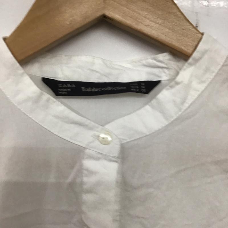 ザラ ZARA シャツ、ブラウス 長袖 刺繍 M 刺繍 白 / ホワイト /  レディース USED 古着 中古 10136612