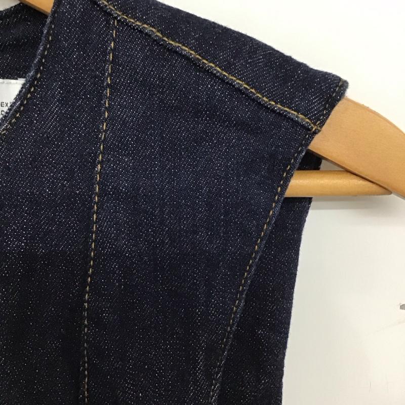 ザラ ZARA ワンピース ひざ丈スカート XL 無地 インディゴ / インディゴ /  レディース USED 古着 中古 10136614