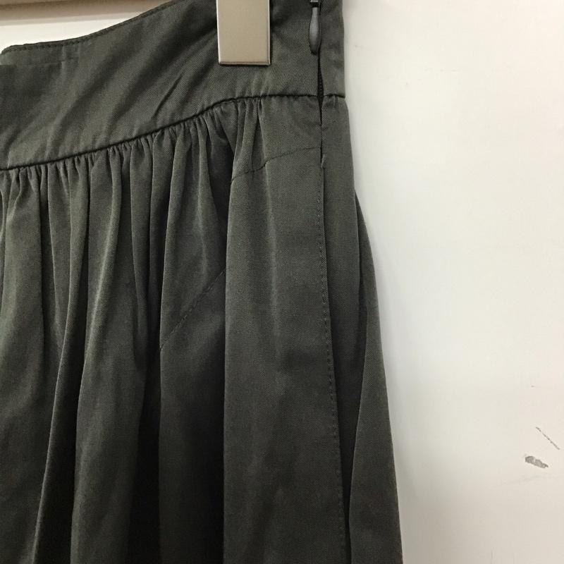 ザラ ZARA スカート ひざ丈スカート XS 無地 チャコールグレー / チャコールグレー /  レディース USED 古着 中古 10136631