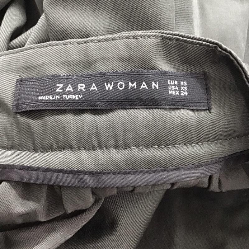ザラ ZARA スカート ひざ丈スカート XS 無地 チャコールグレー / チャコールグレー /  レディース USED 古着 中古 10136631