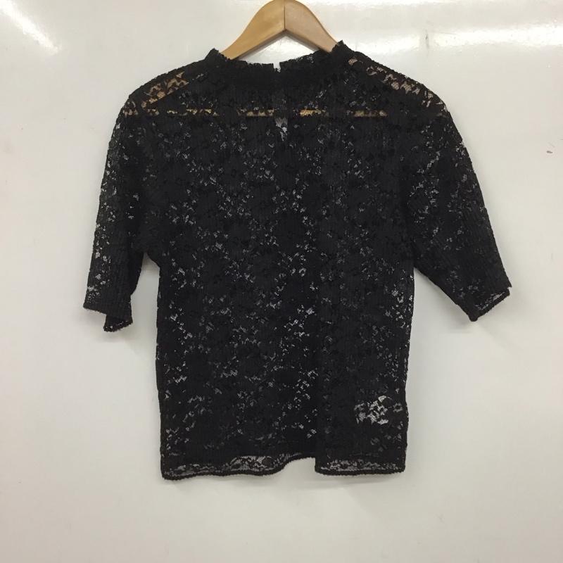 ロペピクニック ROPE  PICNIC カットソー 半袖 38 無地 黒 / ブラック /  レディース USED 古着 中古 10136662