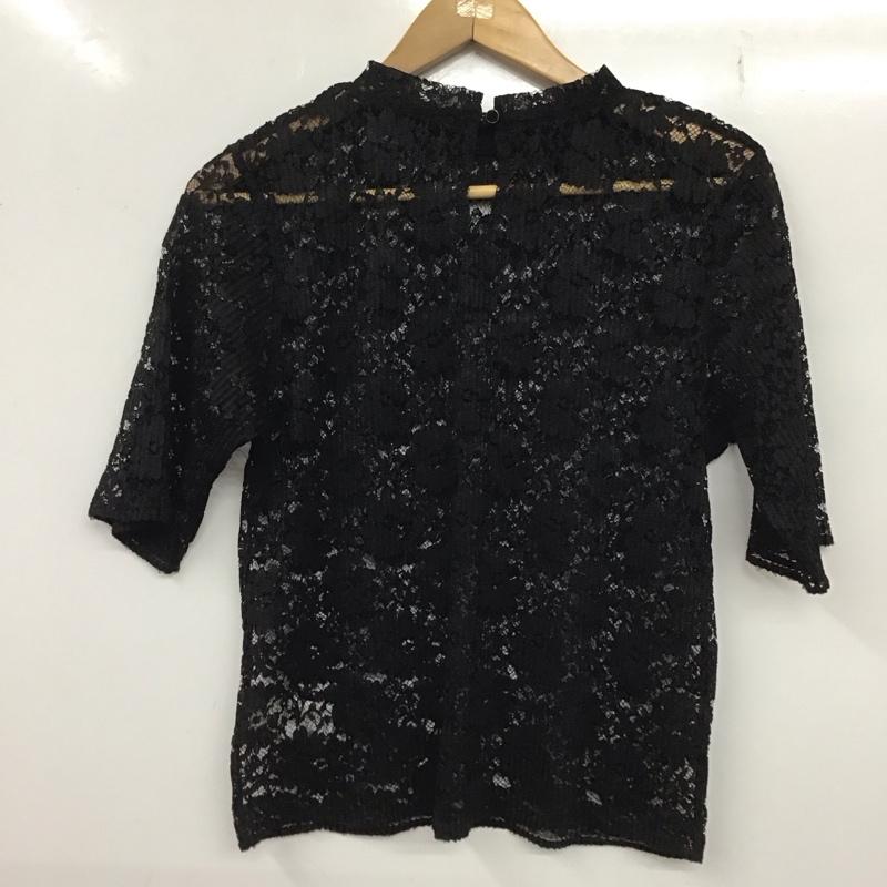 ロペピクニック ROPE  PICNIC カットソー 半袖 38 無地 黒 / ブラック /  レディース USED 古着 中古 10136662