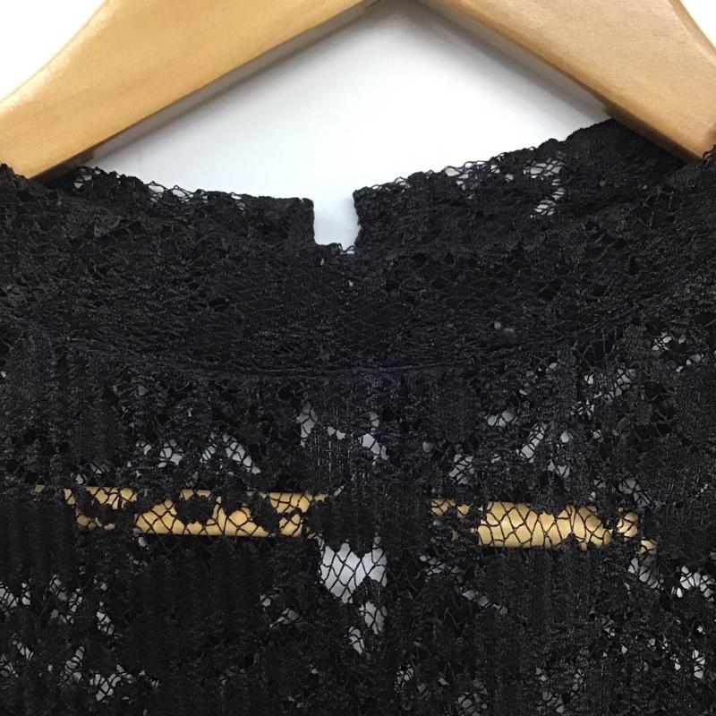 ロペピクニック ROPE  PICNIC カットソー 半袖 38 無地 黒 / ブラック /  レディース USED 古着 中古 10136662