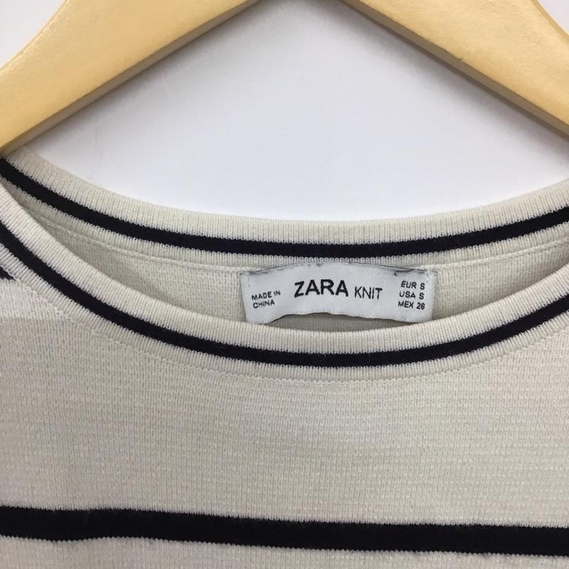ザラ ZARA カットソー 半袖 S ボーダー柄 マルチカラー / マルチカラー /  レディース USED 古着 中古 10136668