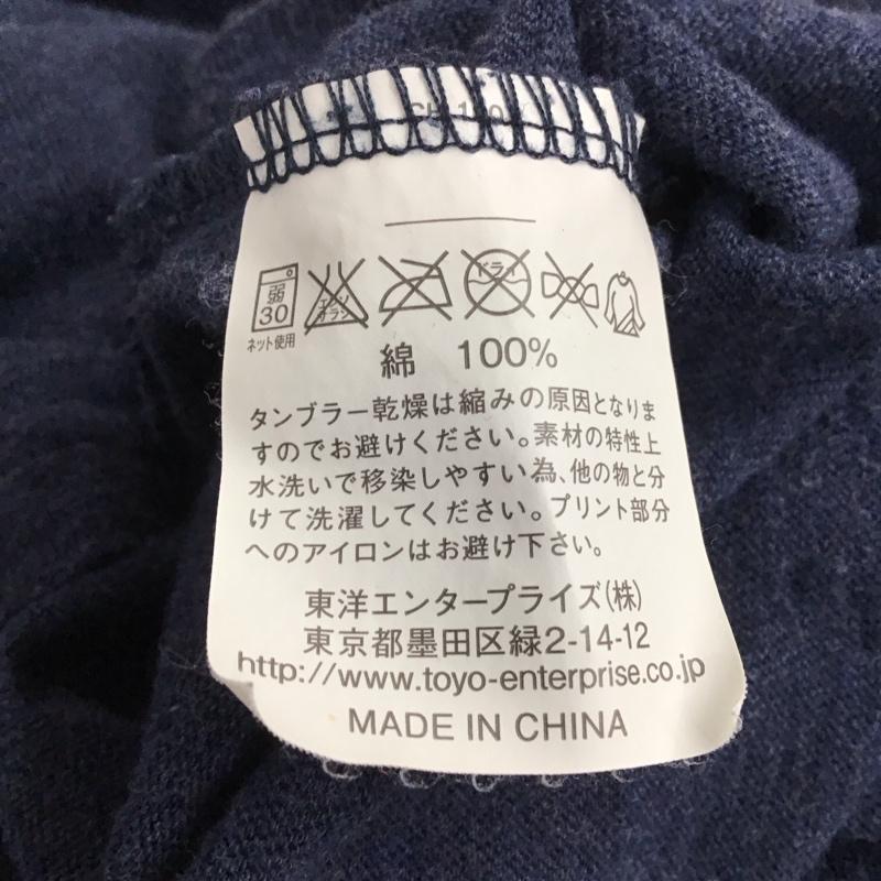 チェスウィック CHESWICK カットソー 長袖 長袖カットソー プリントカットソー クルーネック 古着 M プリント 紺 / ネイビー /  メンズ USED 古着 中古 10136669