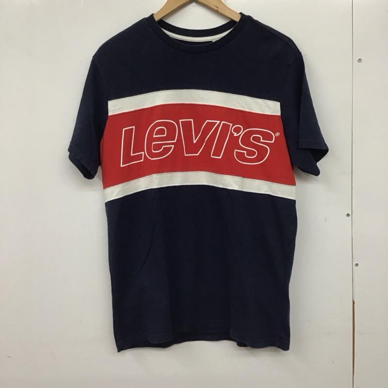 リーバイス Levi s Tシャツ 半袖 半袖カットソー プリントTシャツ クルーネックカットソー M ロゴ、文字 白 / ホワイト / X 赤 / レッド / X 紺 / ネイビー /  メンズ USED 古着 中古 10136672