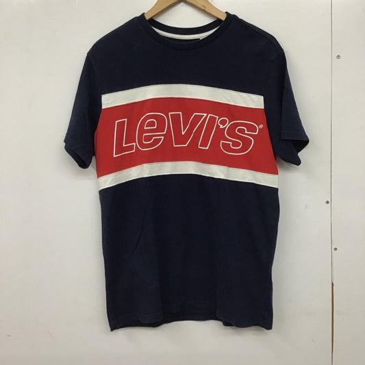 リーバイス Levi s Tシャツ 半袖 半袖カットソー プリントTシャツ クルーネックカットソー M ロゴ、文字 白 / ホワイト / X 赤 / レッド / X 紺 / ネイビー /  メンズ USED 古着 中古 10136672