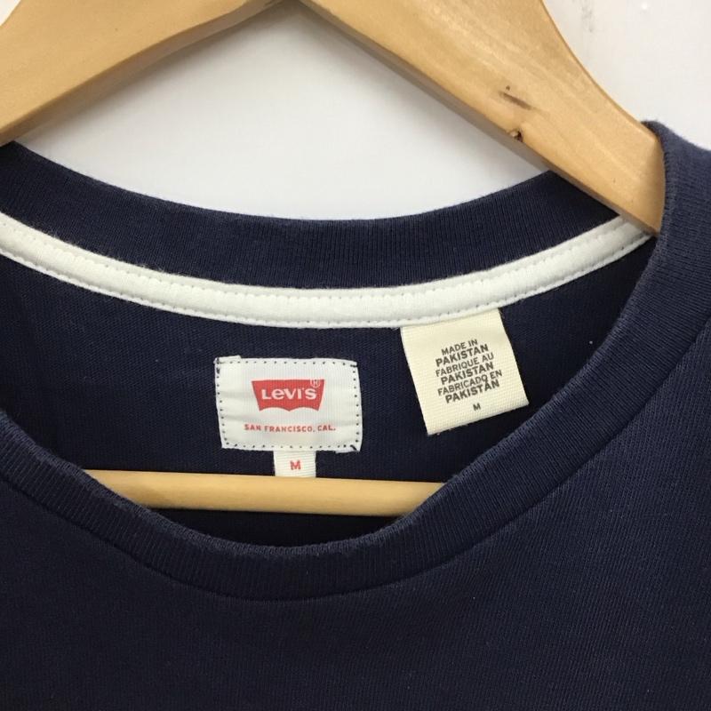 リーバイス Levi s Tシャツ 半袖 半袖カットソー プリントTシャツ クルーネックカットソー M ロゴ、文字 白 / ホワイト / X 赤 / レッド / X 紺 / ネイビー /  メンズ USED 古着 中古 10136672
