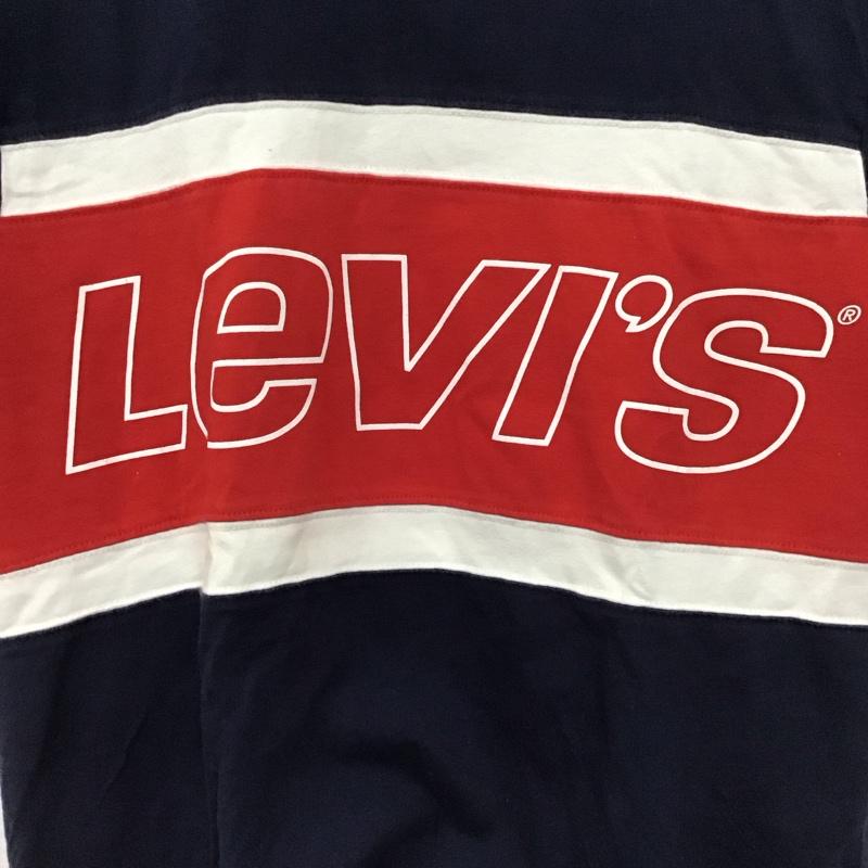 リーバイス Levi s Tシャツ 半袖 半袖カットソー プリントTシャツ クルーネックカットソー M ロゴ、文字 白 / ホワイト / X 赤 / レッド / X 紺 / ネイビー /  メンズ USED 古着 中古 10136672