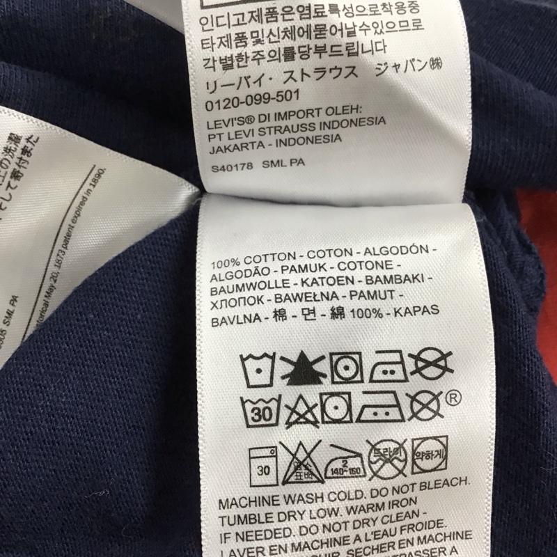 リーバイス Levi s Tシャツ 半袖 半袖カットソー プリントTシャツ クルーネックカットソー M ロゴ、文字 白 / ホワイト / X 赤 / レッド / X 紺 / ネイビー /  メンズ USED 古着 中古 10136672