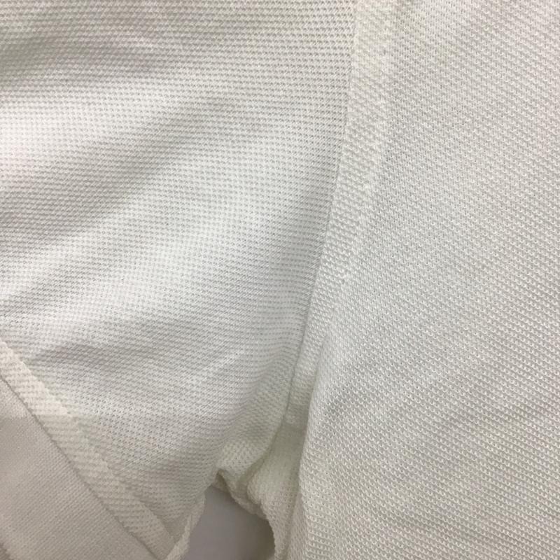 ブルックスブラザーズ BROOKS BROTHERS ポロシャツ 半袖 半袖ポロシャツ カラーシャツ 半袖カットソー XL ロゴ、文字 白 / ホワイト /  メンズ USED 古着 中古 10136683