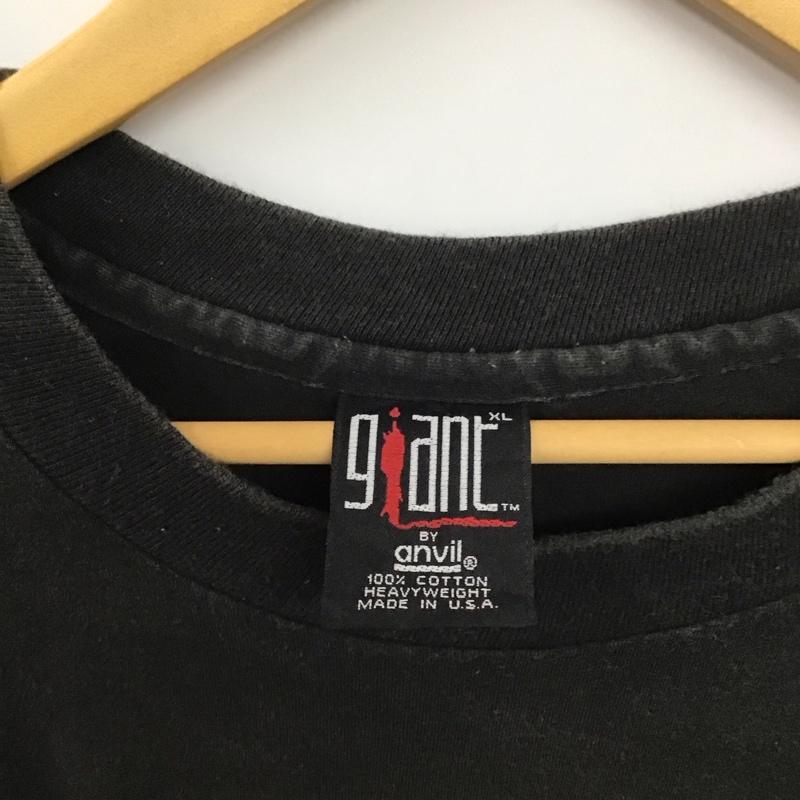 古着 USED Tシャツ 半袖 半袖カットソー プリントTシャツ クルーネックカットソー バンドT ポルノフォーパイロス XL プリント 黒 / ブラック /  メンズ USED 古着 中古 10136712