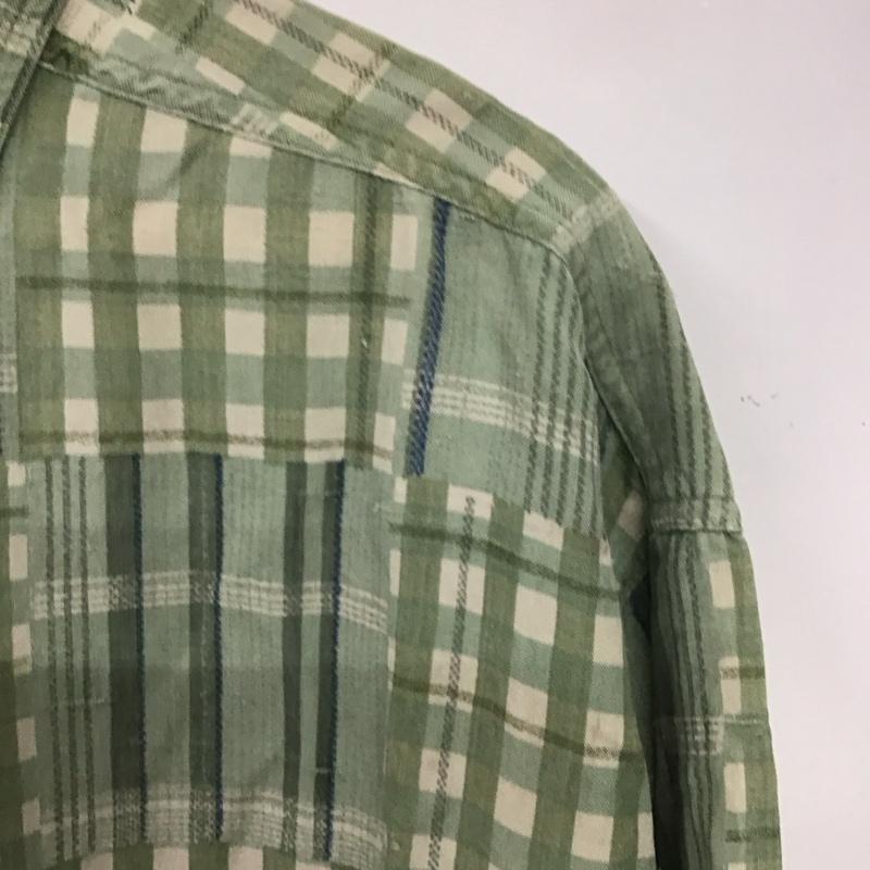 古着 USED シャツ、ブラウス 半袖 半袖シャツ チェックシャツ ボタンダウンシャツ L チェック マルチカラー / マルチカラー /  メンズ USED 古着 中古 10136717