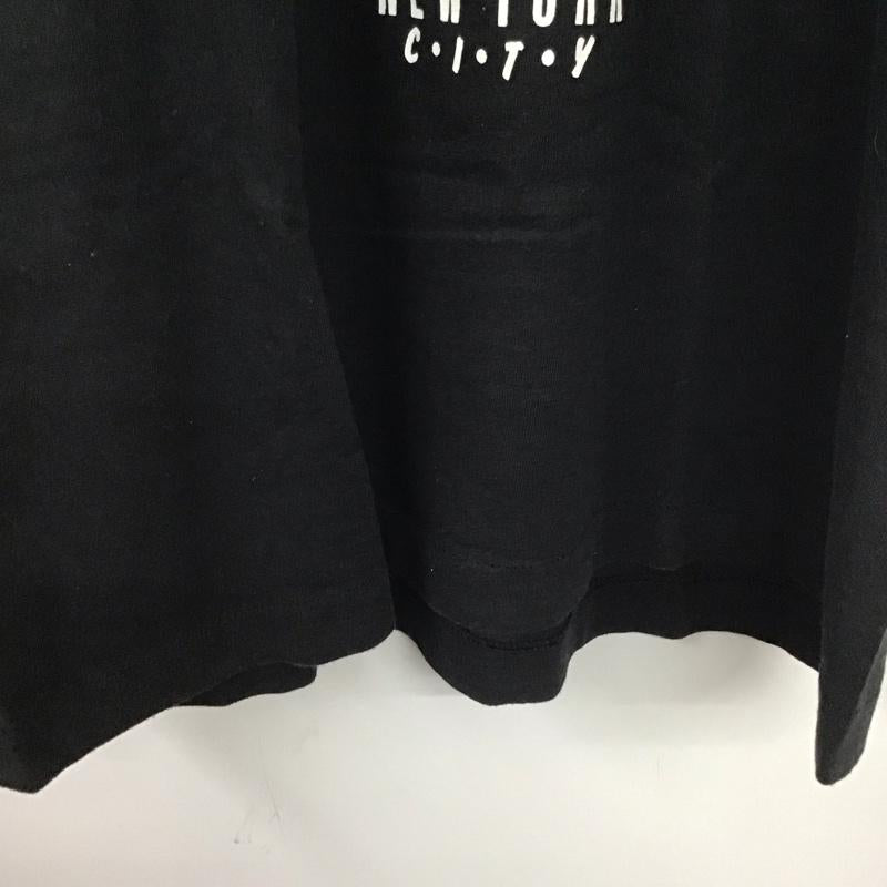 フルーツオブザルーム FRUIT OF THE LOOM Tシャツ 半袖 半袖カットソー プリントTシャツ クルーネックカットソー L プリント 黒 / ブラック /  メンズ USED 古着 中古 10136729
