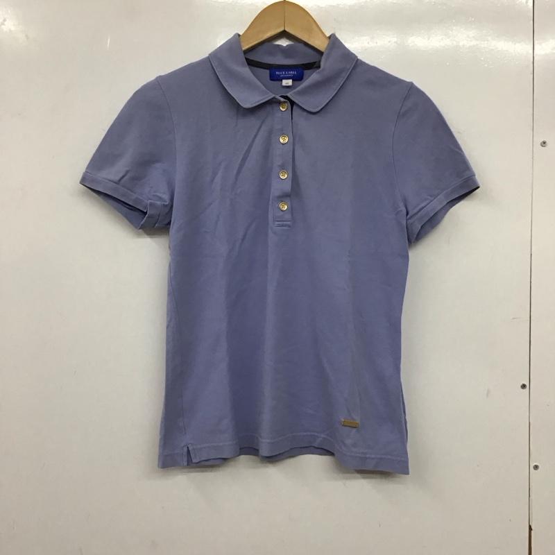 ブルーレーベル・クレストブリッジ BLUE LABEL CRESTBRIDGE ポロシャツ 半袖 半袖ポロシャツ カラーシャツ 半袖カットソー 40 無地 水色 / ライトブルー /  レディース USED 古着 中古 10136754