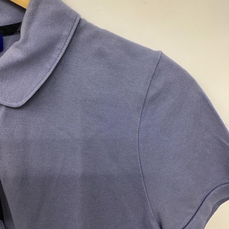 ブルーレーベル・クレストブリッジ BLUE LABEL CRESTBRIDGE ポロシャツ 半袖 半袖ポロシャツ カラーシャツ 半袖カットソー 40 無地 水色 / ライトブルー /  レディース USED 古着 中古 10136754