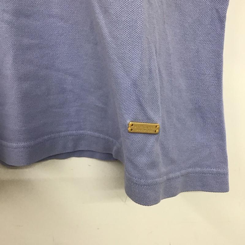 ブルーレーベル・クレストブリッジ BLUE LABEL CRESTBRIDGE ポロシャツ 半袖 半袖ポロシャツ カラーシャツ 半袖カットソー 40 無地 水色 / ライトブルー /  レディース USED 古着 中古 10136754