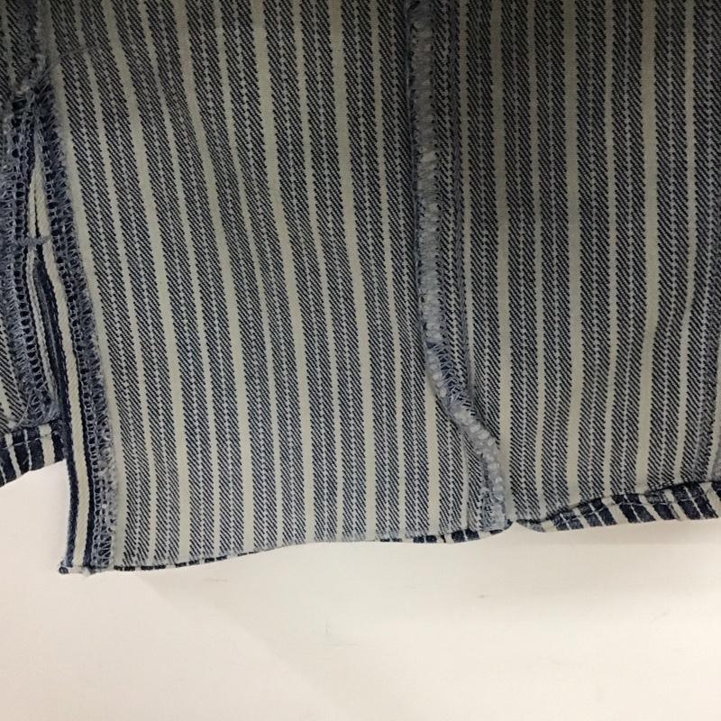 ザラ ZARA ワンピース ミニスカート S ストライプ 白 / ホワイト / X 青 / ブルー /  レディース USED 古着 中古 10136840