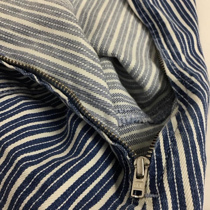 ザラ ZARA ワンピース ミニスカート S ストライプ 白 / ホワイト / X 青 / ブルー /  レディース USED 古着 中古 10136840