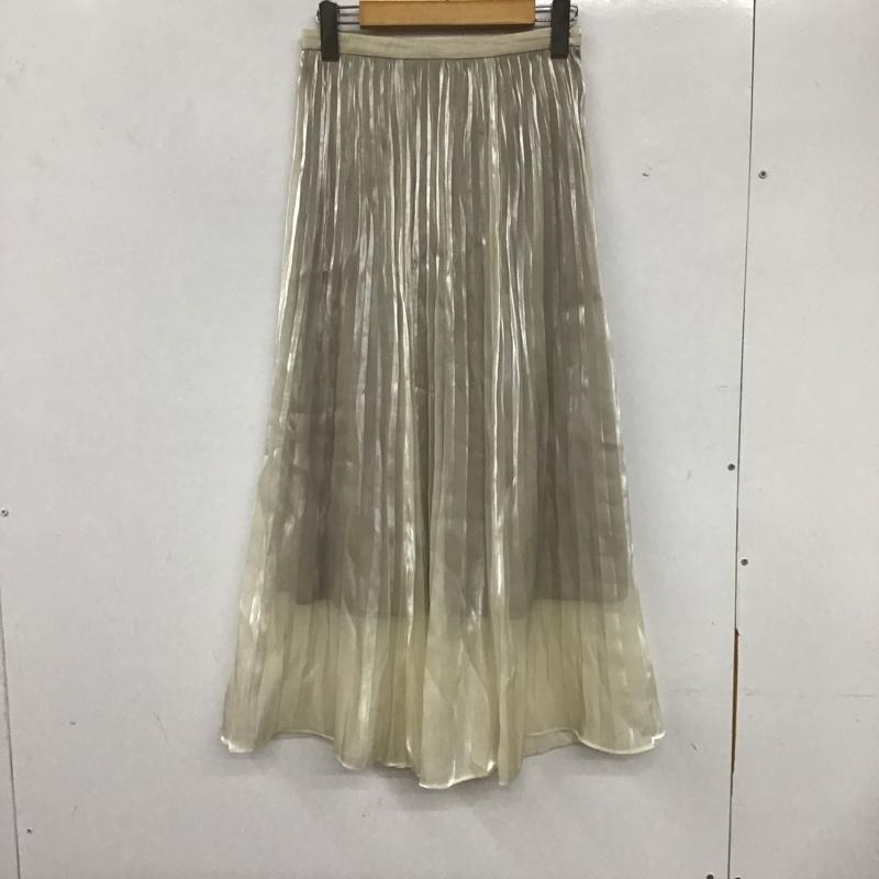 スナイデル SNIDEL スカート ロングスカート AWFS205070 シアープリーツスカート 0 無地 アイボリー / アイボリー /  レディース USED 古着 中古 10136842