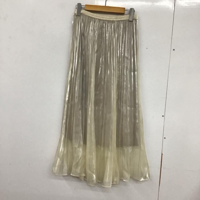 スナイデル SNIDEL スカート ロングスカート AWFS205070 シアープリーツスカート 0 無地 アイボリー / アイボリー /  レディース USED 古着 中古 10136842