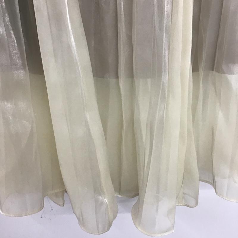 スナイデル SNIDEL スカート ロングスカート AWFS205070 シアープリーツスカート 0 無地 アイボリー / アイボリー /  レディース USED 古着 中古 10136842