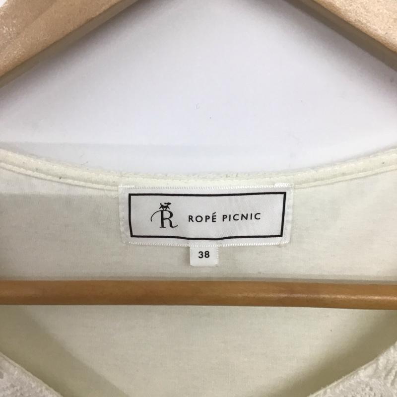 ロペピクニック ROPE  PICNIC カットソー 半袖 38 無地 白 / ホワイト /  レディース USED 古着 中古 10136844