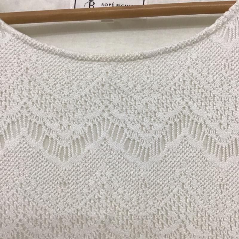 ロペピクニック ROPE  PICNIC カットソー 半袖 38 無地 白 / ホワイト /  レディース USED 古着 中古 10136844