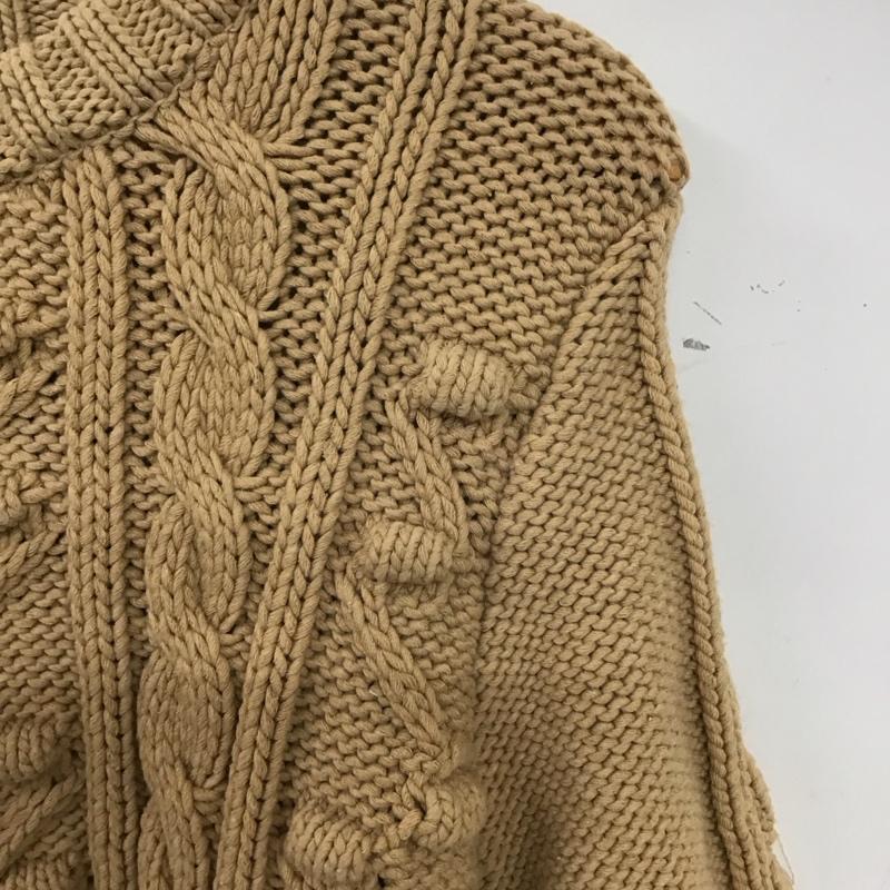 ザラ ZARA ニット、セーター 半袖 M 無地 茶 / ブラウン /  レディース USED 古着 中古 10136847