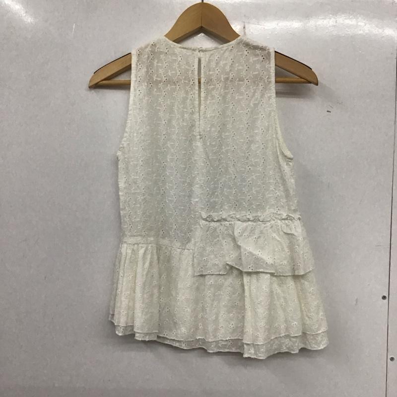 ザラ ZARA タンクトップ タンクトップ ノースリーブ M 無地 白 / ホワイト /  レディース USED 古着 中古 10136870