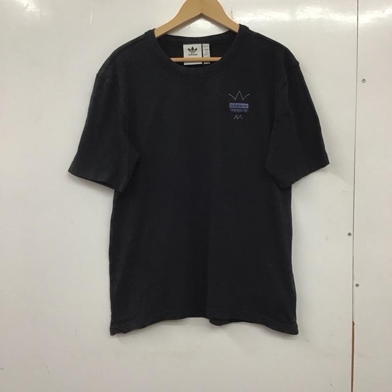 アディダス adidas Tシャツ 半袖 GN3283 M ロゴ、文字 X プリント 黒 / ブラック /  メンズ USED 古着 中古 10136883