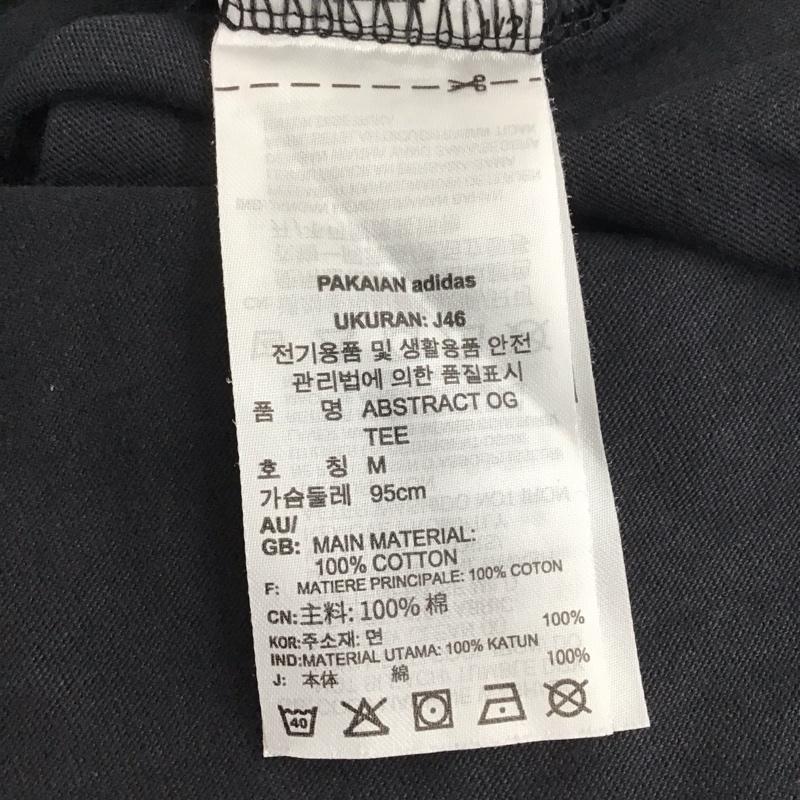 アディダス adidas Tシャツ 半袖 GN3283 M ロゴ、文字 X プリント 黒 / ブラック /  メンズ USED 古着 中古 10136883