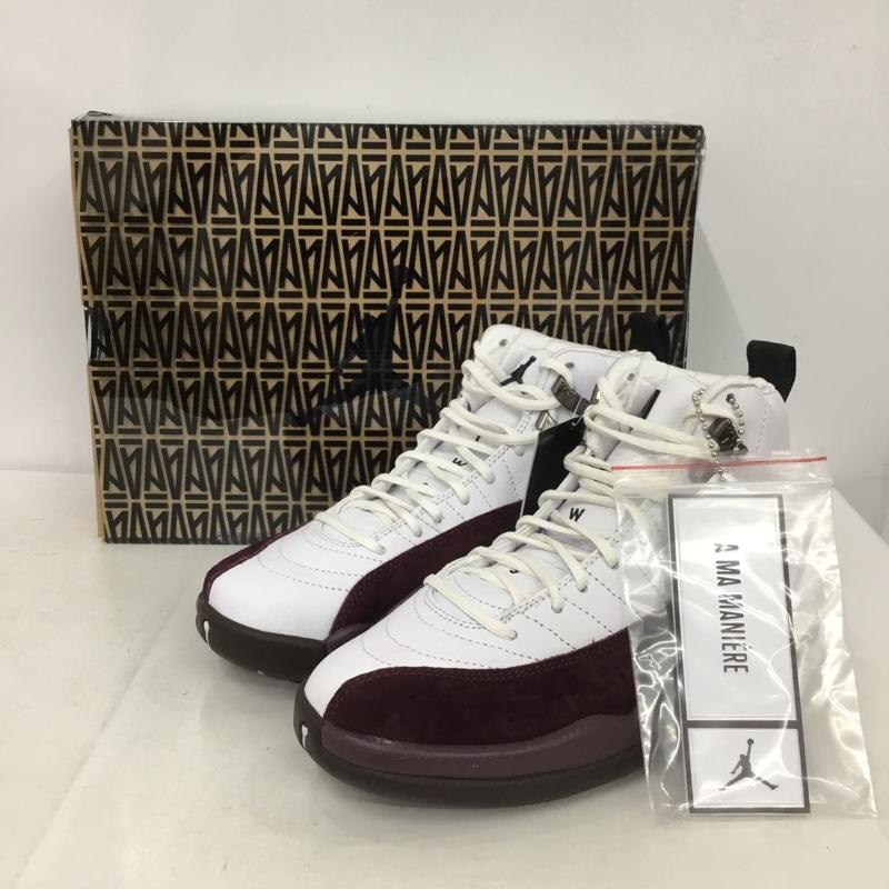 ナイキ NIKE スニーカー スニーカー DV6989-100 WMNS AIR JORDAN 12 RETRO SP 24cm 箱有 24.0cm ロゴ、文字 白 / ホワイト / X えんじ / ワインレッド /  レディース USED 古着 中古 10136920