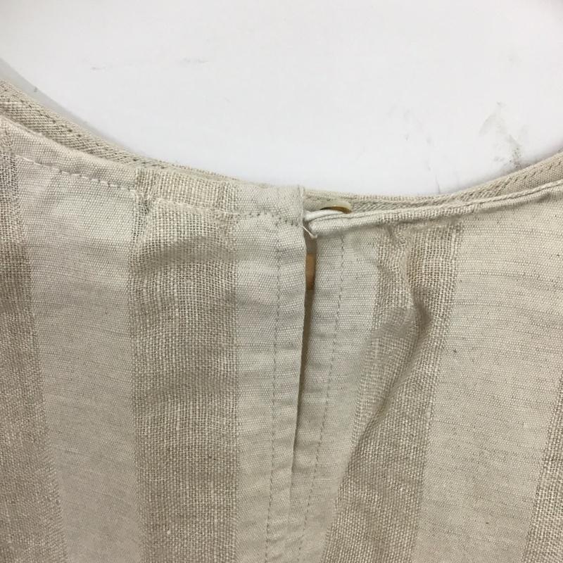 ザラベーシック ZARA BASIC カットソー 半袖 M  ベージュ / ベージュ /  レディース USED 古着 中古 10136932