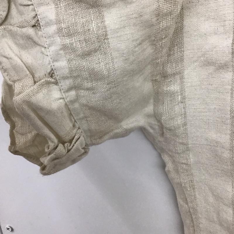 ザラベーシック ZARA BASIC カットソー 半袖 M  ベージュ / ベージュ /  レディース USED 古着 中古 10136932