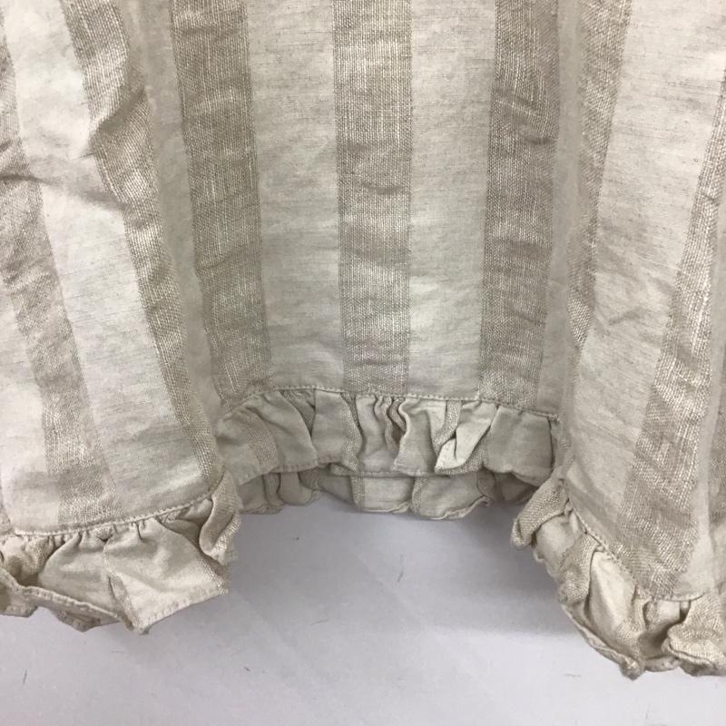 ザラベーシック ZARA BASIC カットソー 半袖 M  ベージュ / ベージュ /  レディース USED 古着 中古 10136932