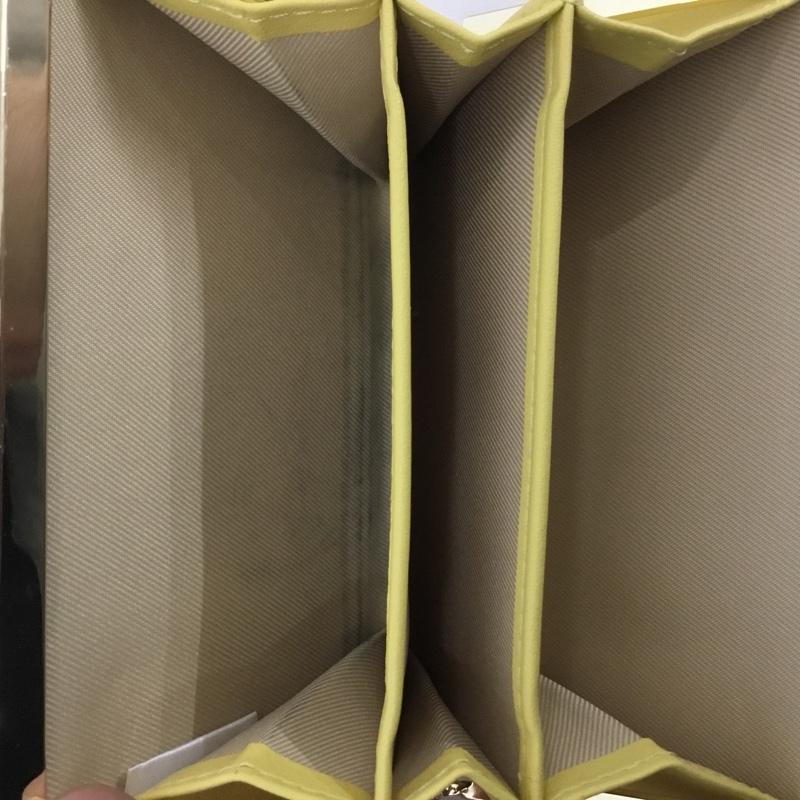 サマンサベガ Samantha Vega 財布 コンパクト財布 チェック チェリー がま口 ロゴ、文字 黄 / イエロー /  レディース USED 古着 中古 10136968