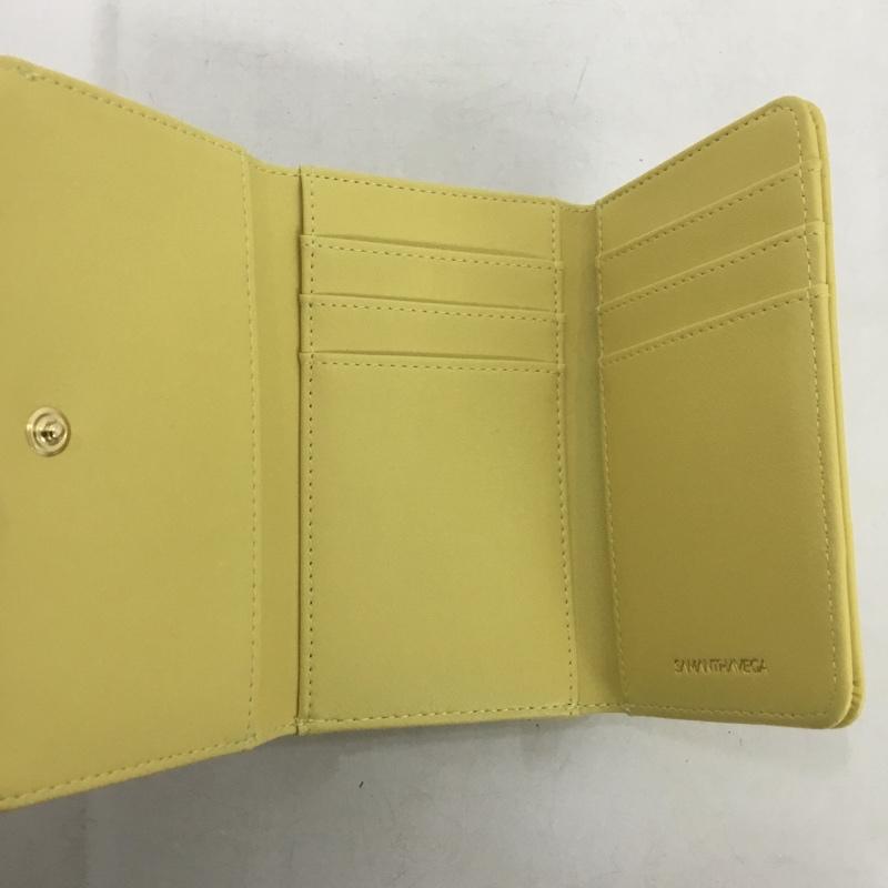 サマンサベガ Samantha Vega 財布 コンパクト財布 チェック チェリー がま口 ロゴ、文字 黄 / イエロー /  レディース USED 古着 中古 10136968
