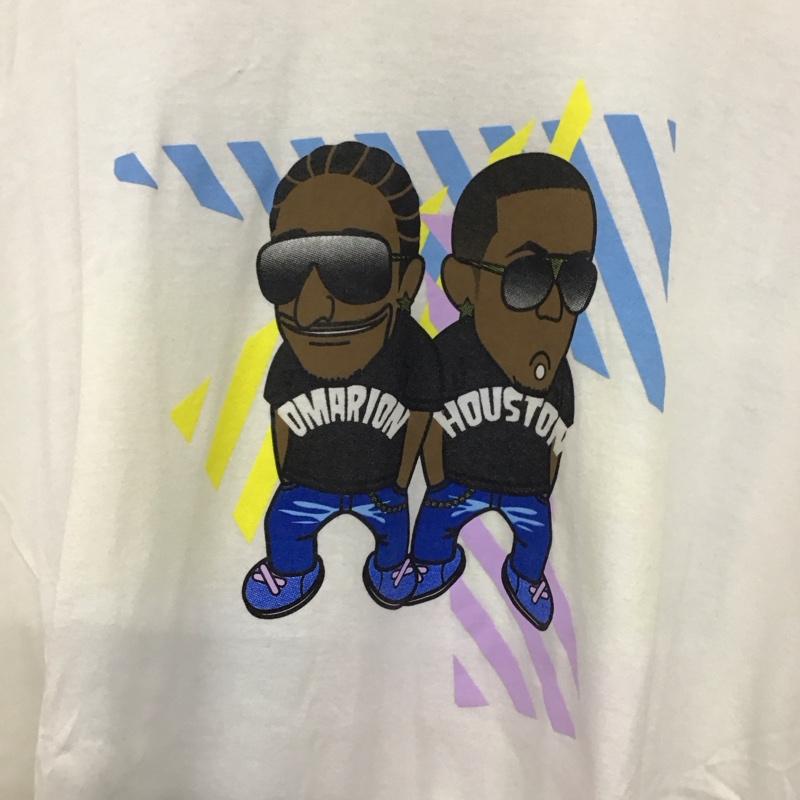 古着 USED Tシャツ 半袖 Omarion×Marques houston ジャパンツアー Tシャツ 2008 L プリント 白 / ホワイト /  メンズ USED 古着 中古 10137004