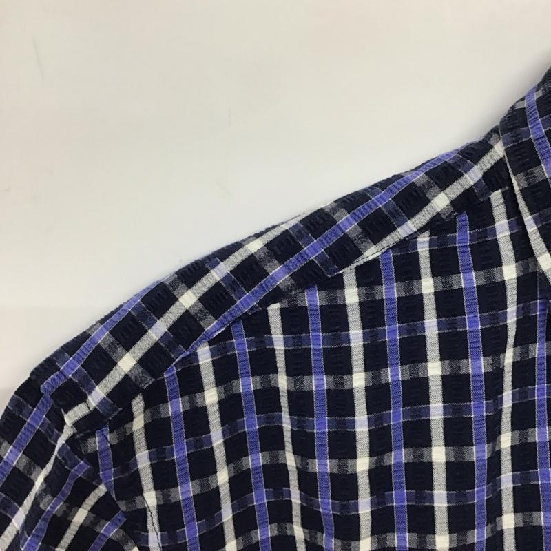 バーバリー BURBERRY シャツ、ブラウス 半袖 半袖シャツ チェックシャツ ボタンダウンシャツ L チェック マルチカラー / マルチカラー /  メンズ USED 古着 中古 10137046