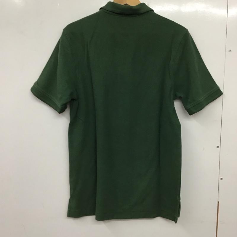 エルエルビーン L.L.Bean ポロシャツ 半袖 半袖ポロシャツ カラーシャツ 半袖カットソー M ロゴ、文字 緑 / グリーン /  メンズ USED 古着 中古 10137068