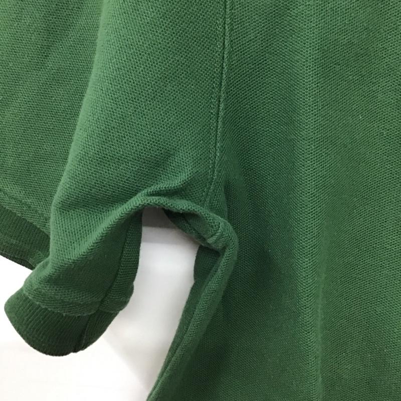 エルエルビーン L.L.Bean ポロシャツ 半袖 半袖ポロシャツ カラーシャツ 半袖カットソー M ロゴ、文字 緑 / グリーン /  メンズ USED 古着 中古 10137068
