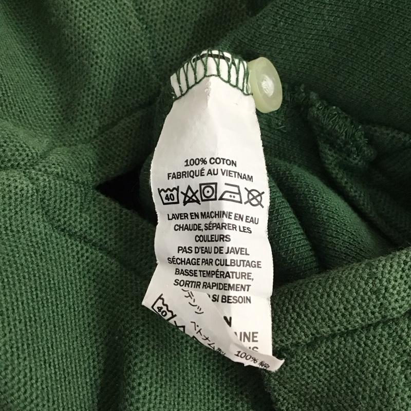 エルエルビーン L.L.Bean ポロシャツ 半袖 半袖ポロシャツ カラーシャツ 半袖カットソー M ロゴ、文字 緑 / グリーン /  メンズ USED 古着 中古 10137068