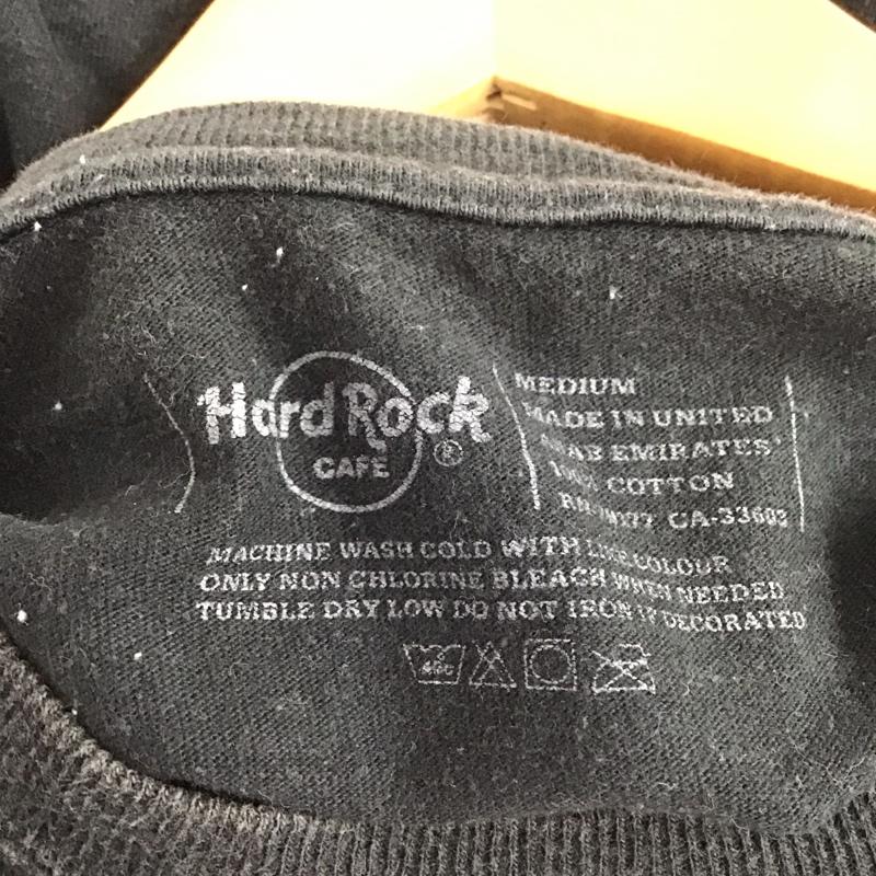 ハードロックカフェ HARD ROCK CAFE Tシャツ 半袖 半袖カットソー プリントTシャツ クルーネックカットソー M プリント 黒 / ブラック /  メンズ USED 古着 中古 10137077